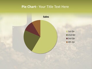 Ground Blue Dig PowerPoint Template