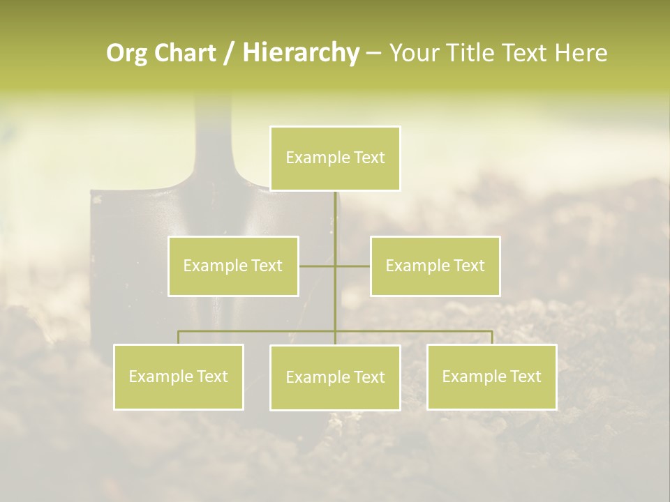 Ground Blue Dig PowerPoint Template
