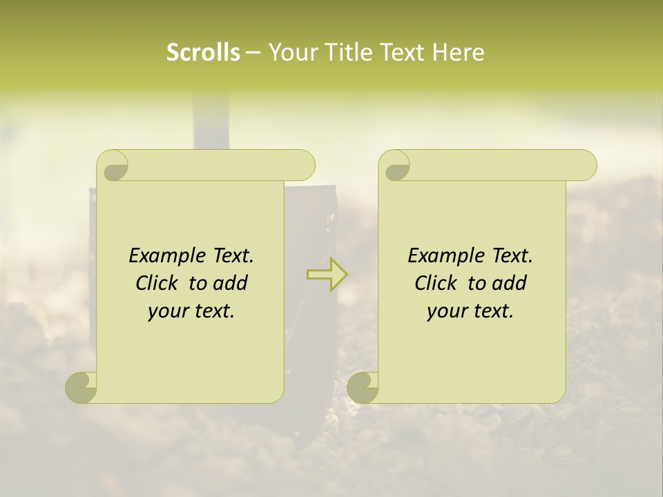 Ground Blue Dig PowerPoint Template