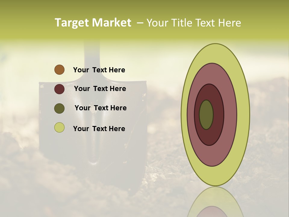 Ground Blue Dig PowerPoint Template