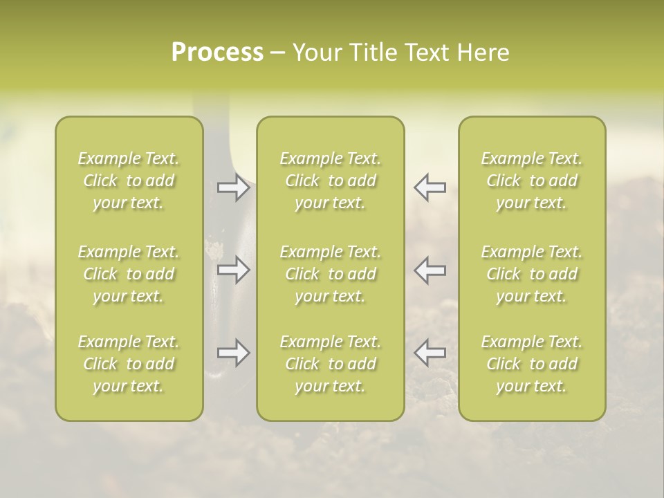 Ground Blue Dig PowerPoint Template