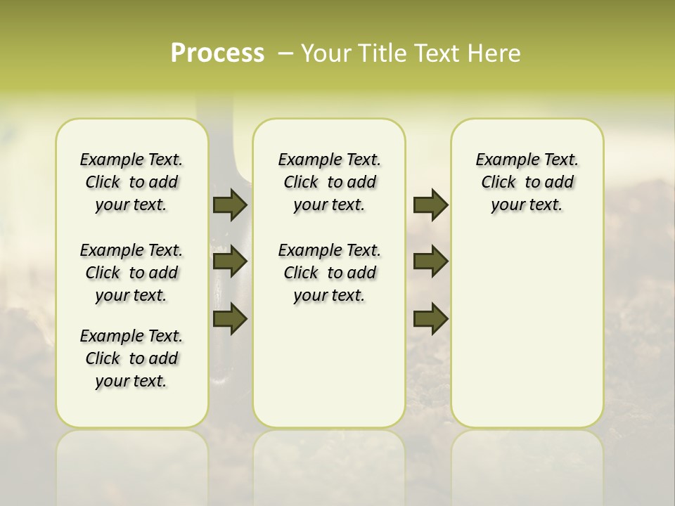 Ground Blue Dig PowerPoint Template