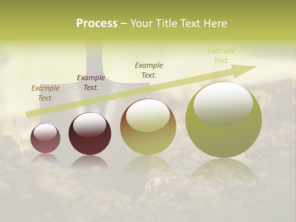 Ground Blue Dig PowerPoint Template