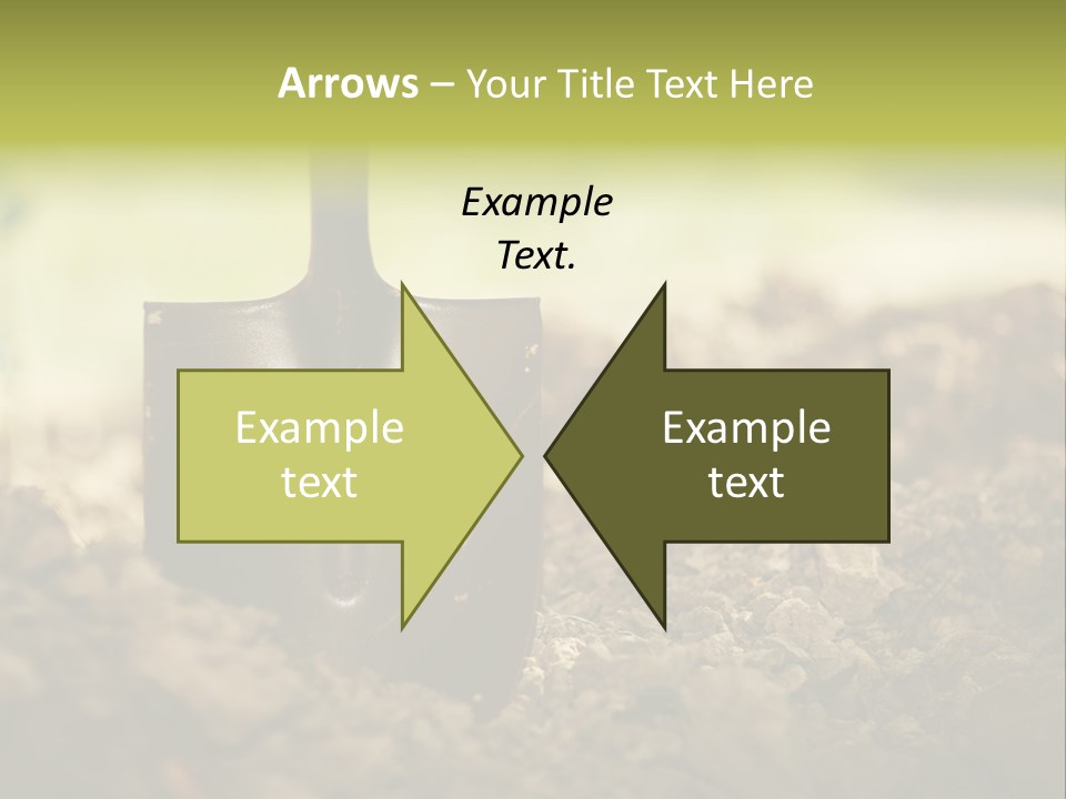 Ground Blue Dig PowerPoint Template