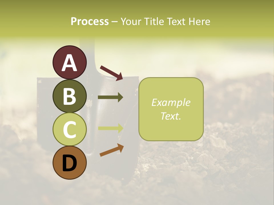 Ground Blue Dig PowerPoint Template