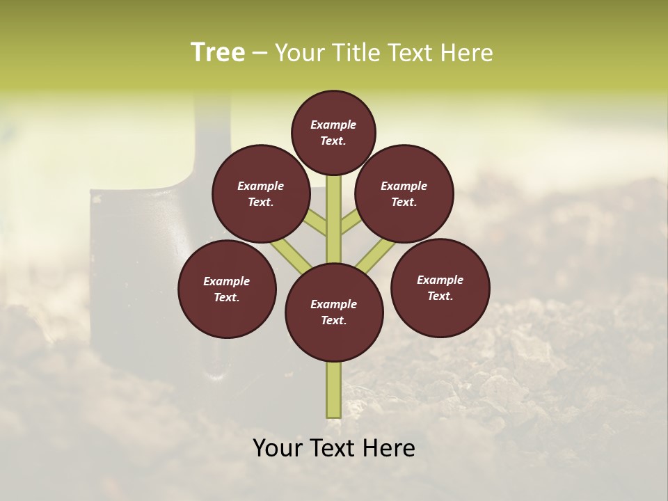 Ground Blue Dig PowerPoint Template