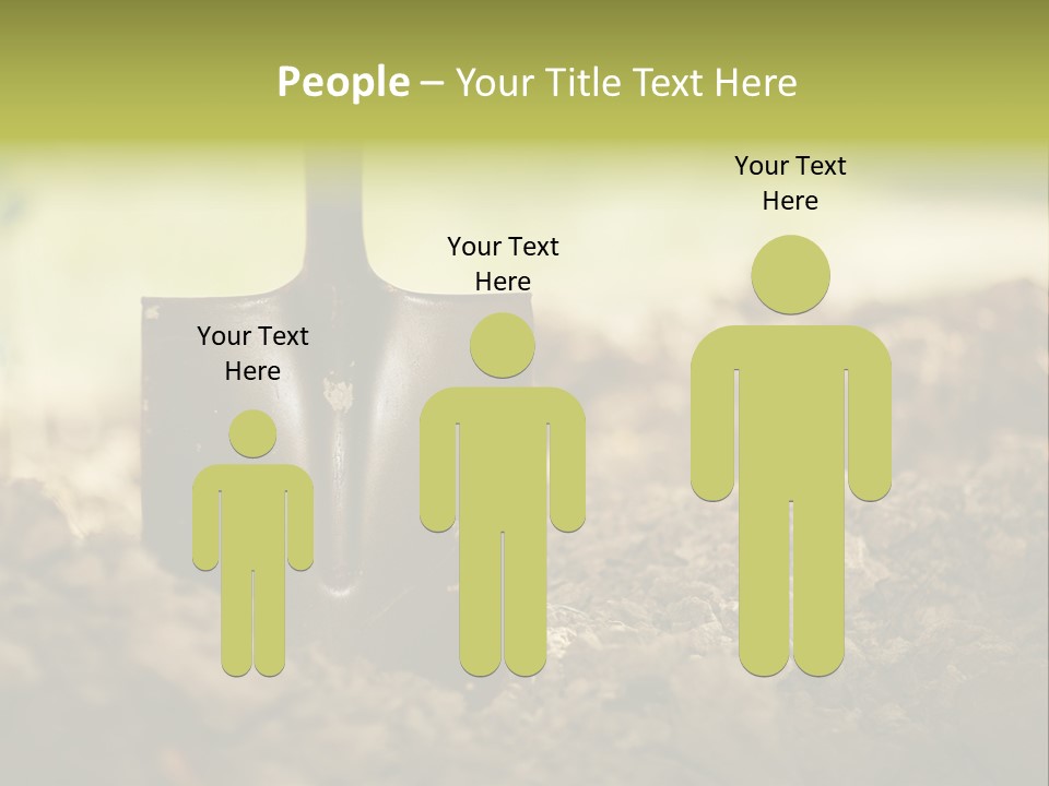 Ground Blue Dig PowerPoint Template