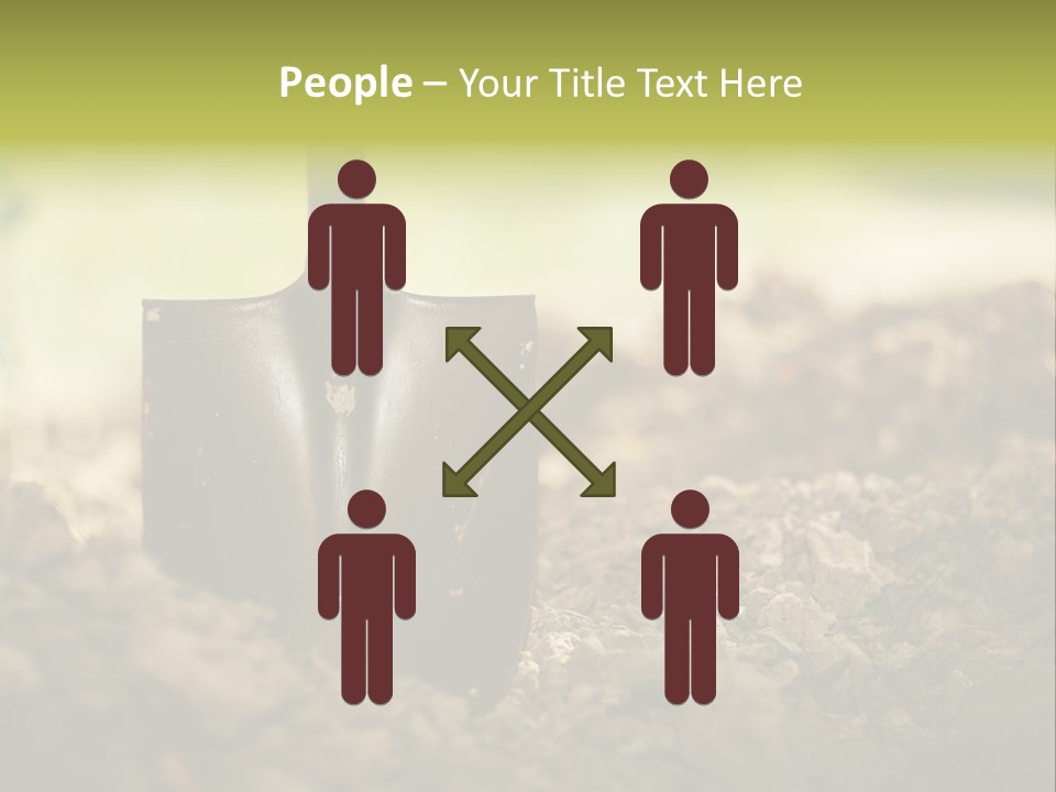 Ground Blue Dig PowerPoint Template