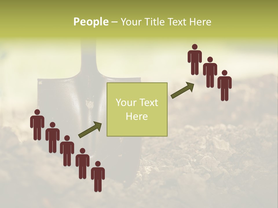 Ground Blue Dig PowerPoint Template