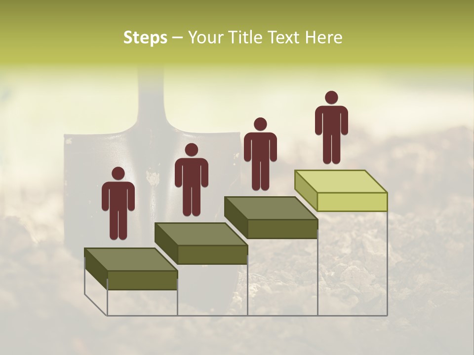 Ground Blue Dig PowerPoint Template