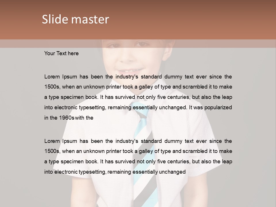 Face Brother Smiling PowerPoint Template