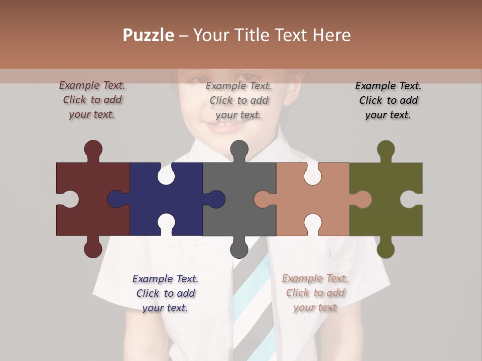 Face Brother Smiling PowerPoint Template