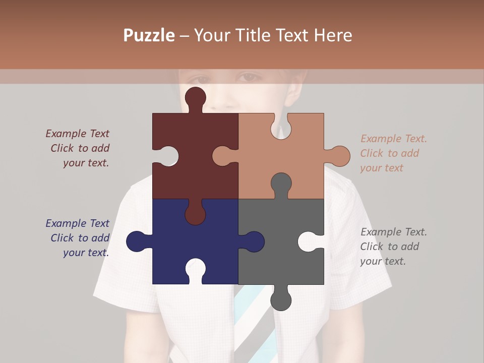 Face Brother Smiling PowerPoint Template