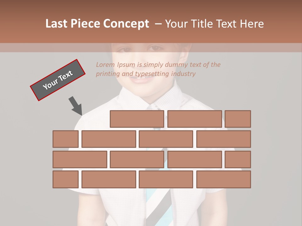 Face Brother Smiling PowerPoint Template