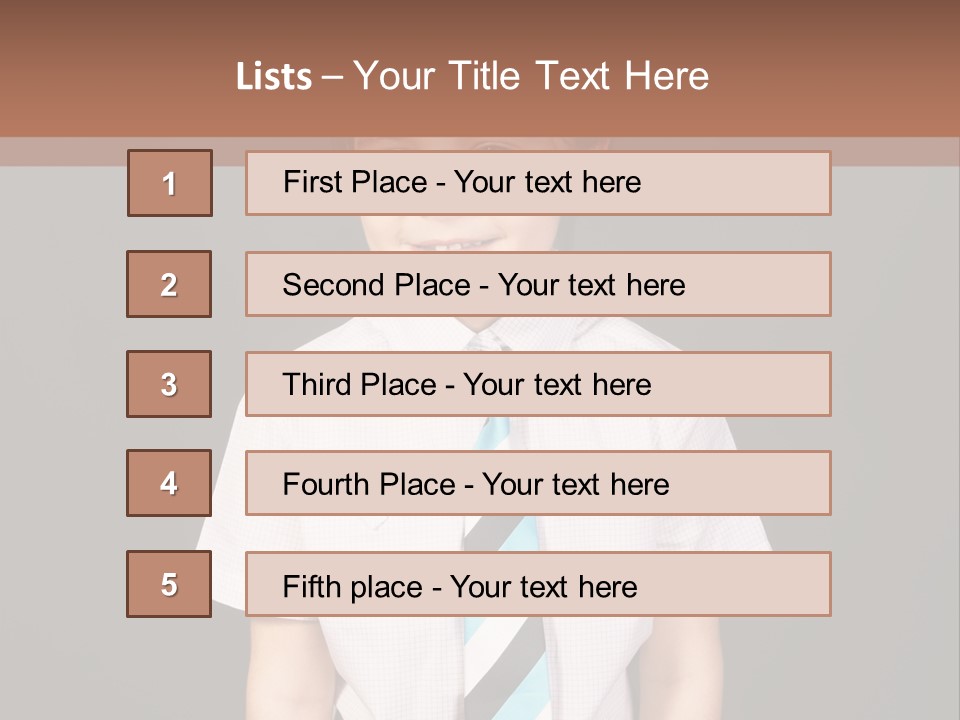 Face Brother Smiling PowerPoint Template