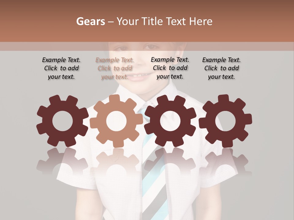 Face Brother Smiling PowerPoint Template