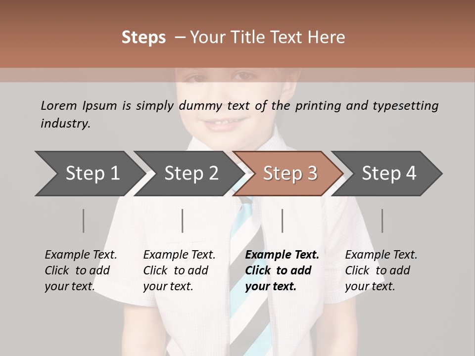 Face Brother Smiling PowerPoint Template