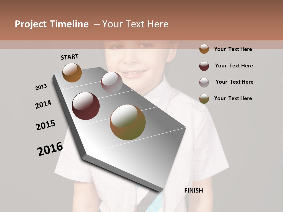 Face Brother Smiling PowerPoint Template