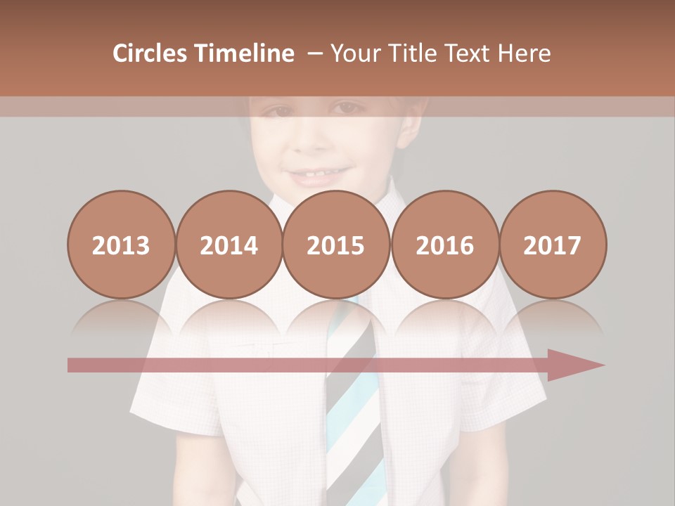 Face Brother Smiling PowerPoint Template