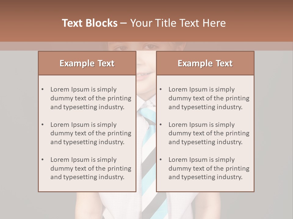 Face Brother Smiling PowerPoint Template