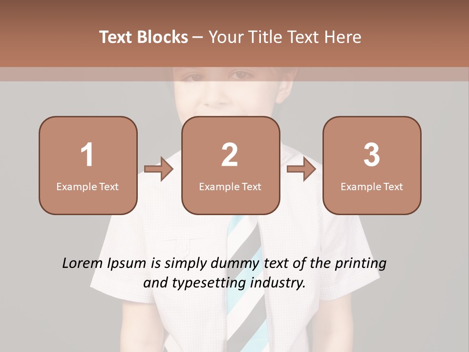 Face Brother Smiling PowerPoint Template