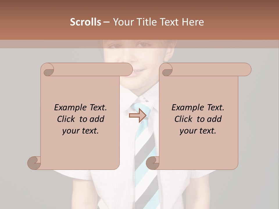 Face Brother Smiling PowerPoint Template