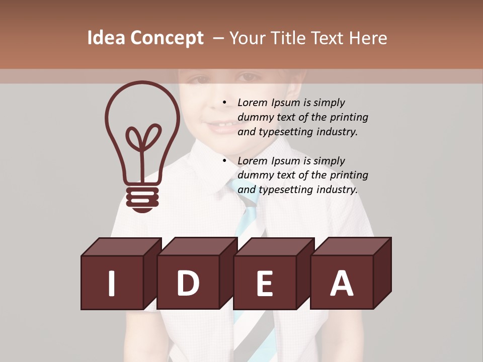 Face Brother Smiling PowerPoint Template