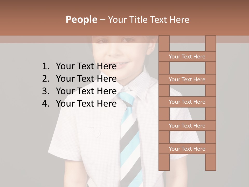Face Brother Smiling PowerPoint Template