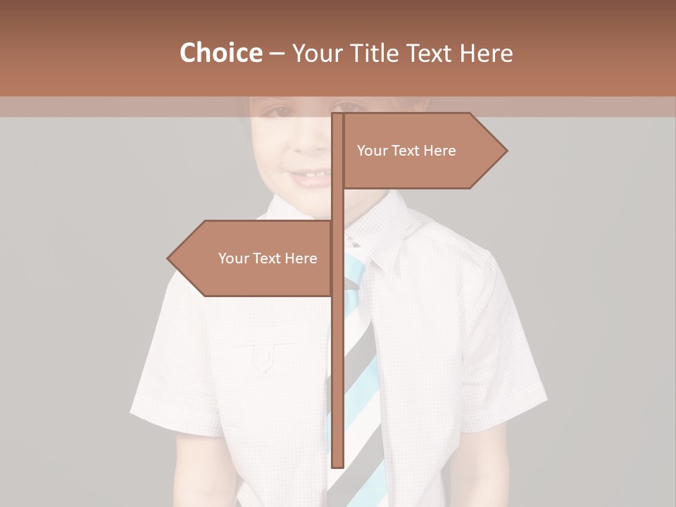 Face Brother Smiling PowerPoint Template