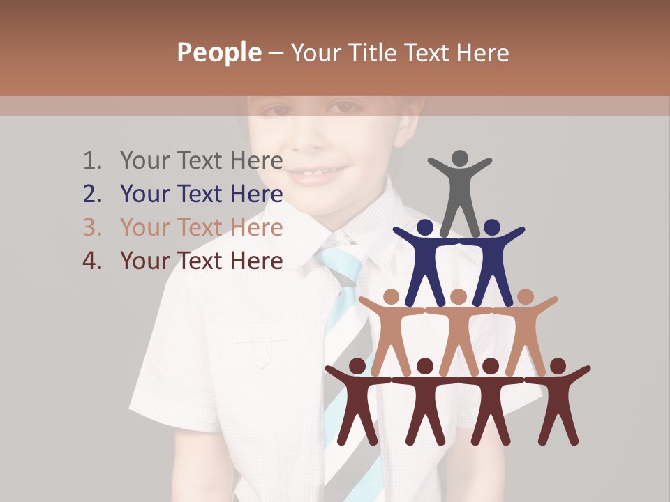 Face Brother Smiling PowerPoint Template