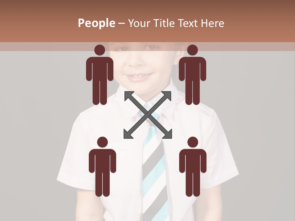 Face Brother Smiling PowerPoint Template