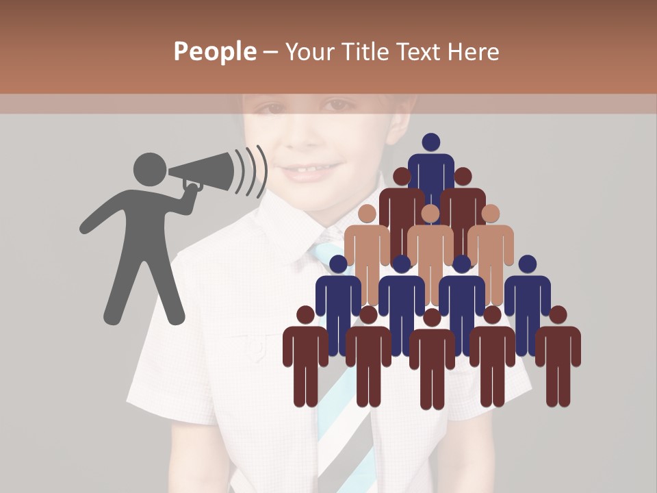 Face Brother Smiling PowerPoint Template