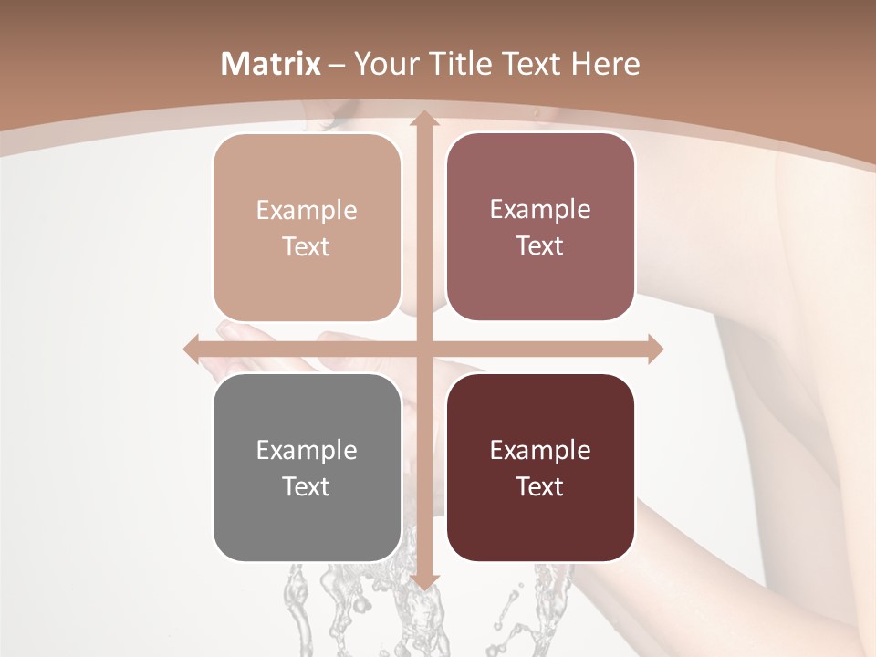 White Female Body PowerPoint Template