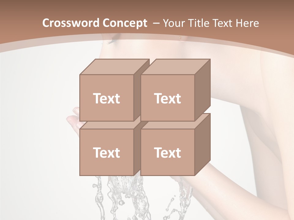 White Female Body PowerPoint Template