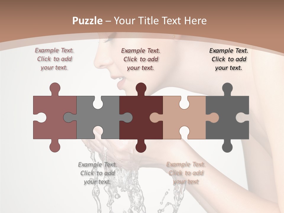 White Female Body PowerPoint Template