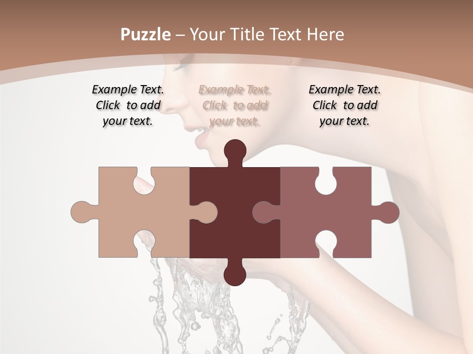 White Female Body PowerPoint Template