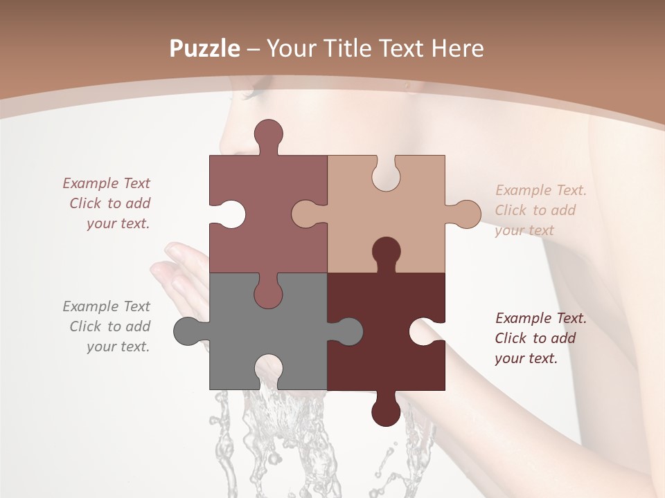 White Female Body PowerPoint Template