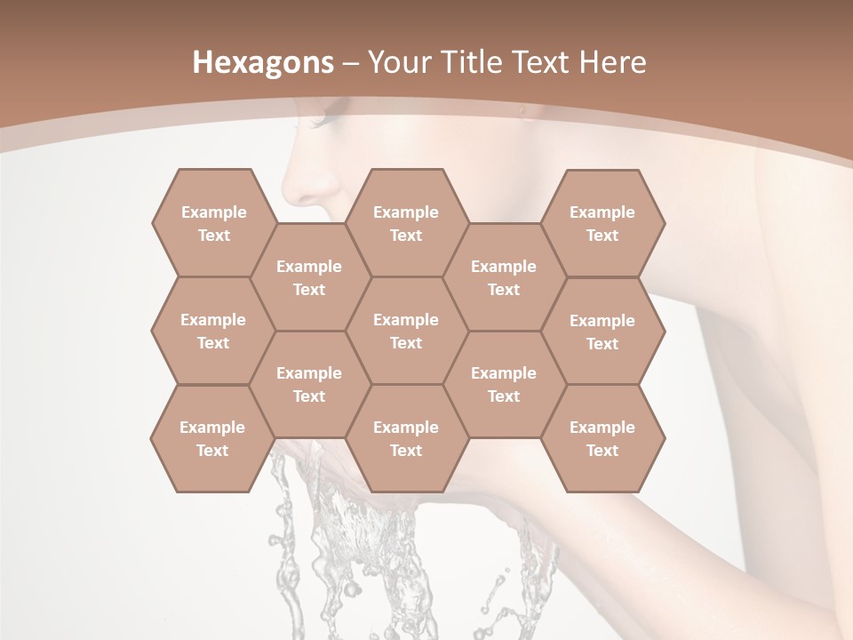 White Female Body PowerPoint Template