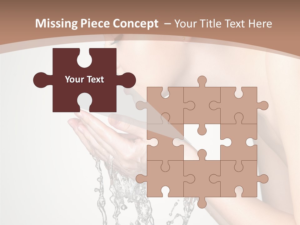 White Female Body PowerPoint Template