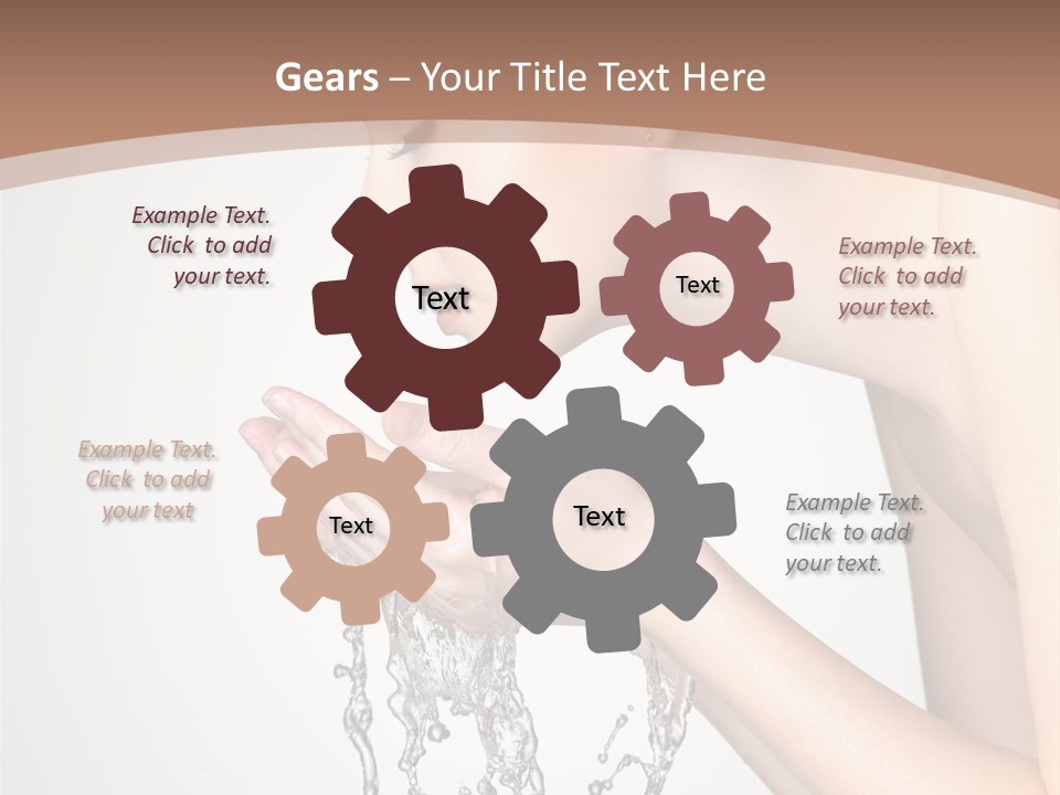 White Female Body PowerPoint Template