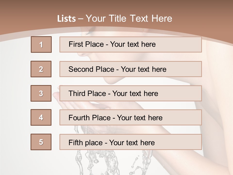 White Female Body PowerPoint Template