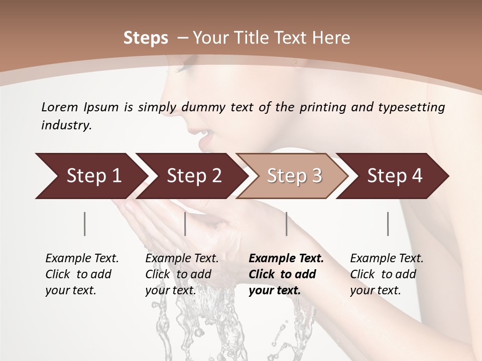 White Female Body PowerPoint Template