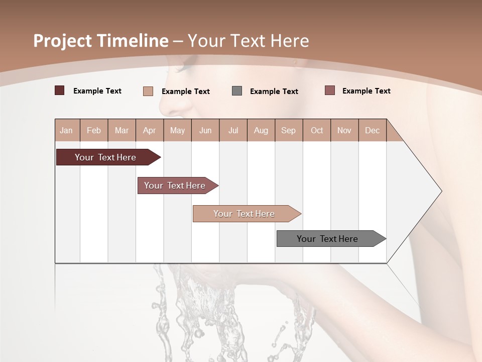 White Female Body PowerPoint Template