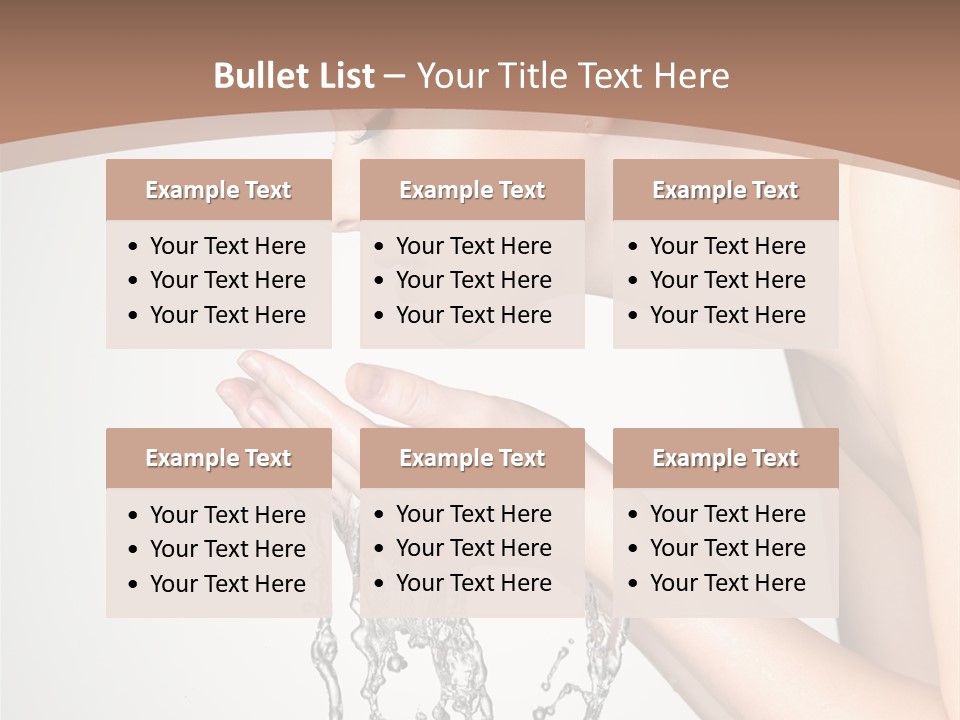 White Female Body PowerPoint Template