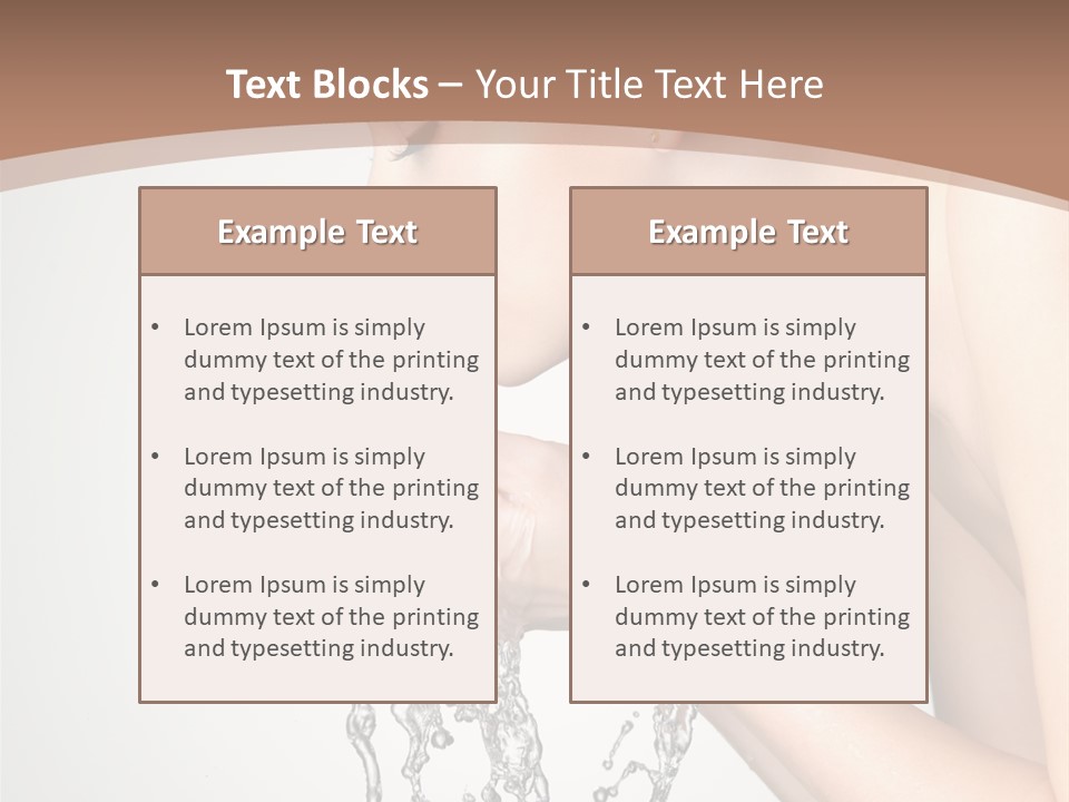 White Female Body PowerPoint Template