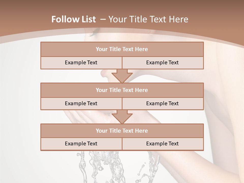 White Female Body PowerPoint Template