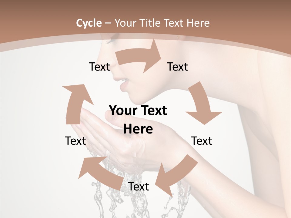 White Female Body PowerPoint Template