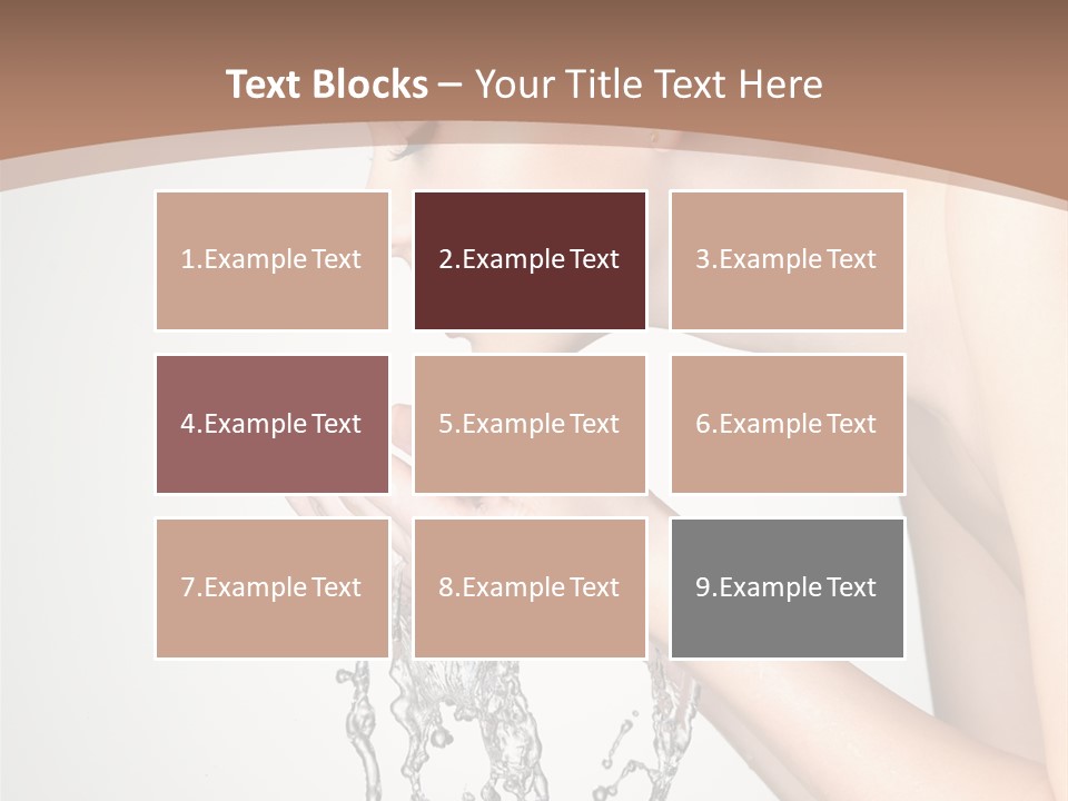 White Female Body PowerPoint Template