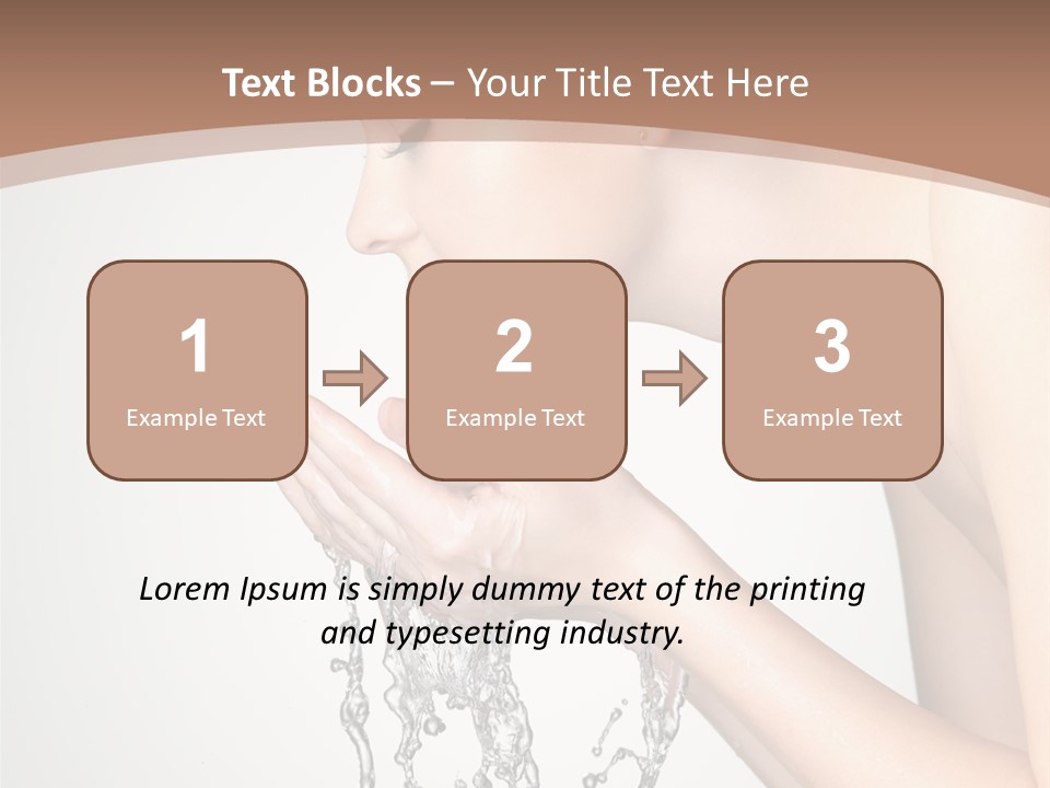 White Female Body PowerPoint Template