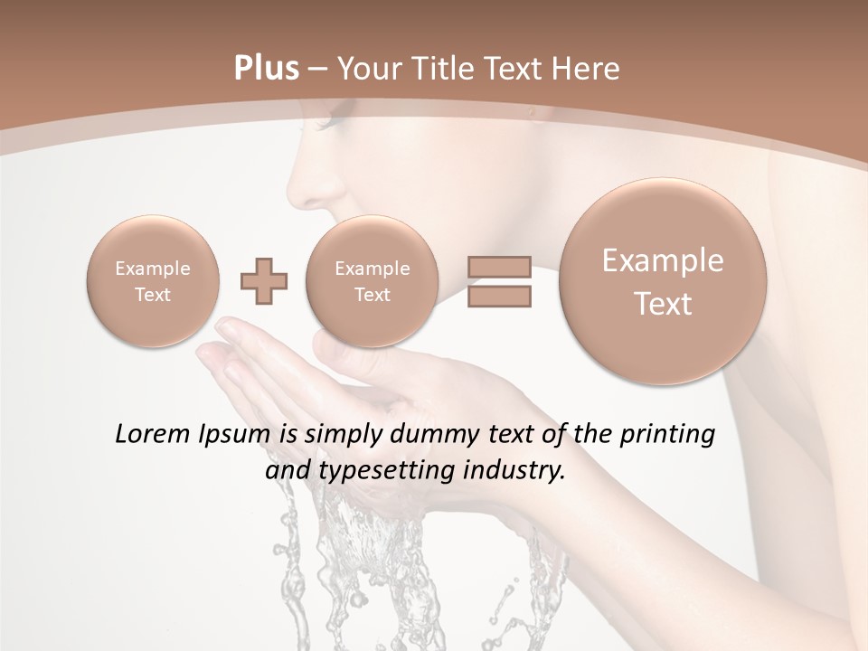 White Female Body PowerPoint Template